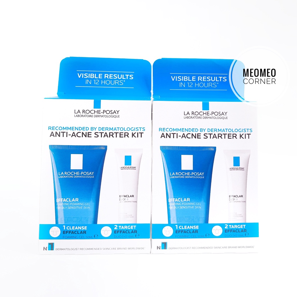 Bộ chăm sóc da La Roche Posay get rửa mặt 50ml và kem giảm mụn La Roche Posay Duo + 15ml