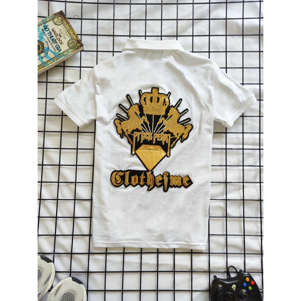 KT Store - Áo thun Nam Polo vải cotton cao cấp form ngắn tay thêu hoạ tiết Kim Sa sang trọng lịch lãm | BigBuy360 - bigbuy360.vn