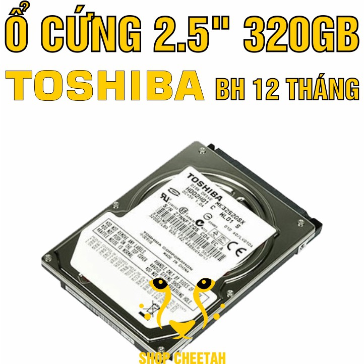 HDD 2.5” 500GB/320GB – Ổ cứng Laptop chính hãng Hitachi/Toshiba/Seagate/Western Digital – Bảo hành 12 tháng – Mới 99%