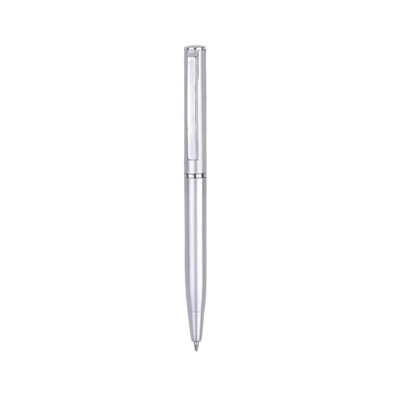 Bút bi mini vỏ bạc dáng ngắn bằng kim loại phòng 10cm văn dùng t P3E1