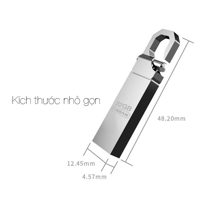 [TẶNG OTG] USB OSSAN 32GB Chống Nước - Có Móc Khóa Thông Minh - USB OSSAN H1