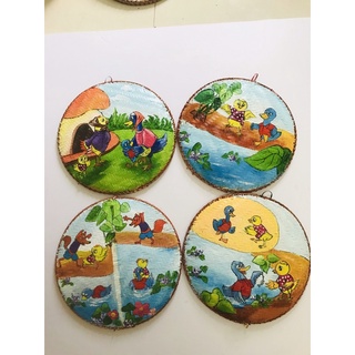 Bộ 4 tranh mẹt- truyện Đôi bạn tốt