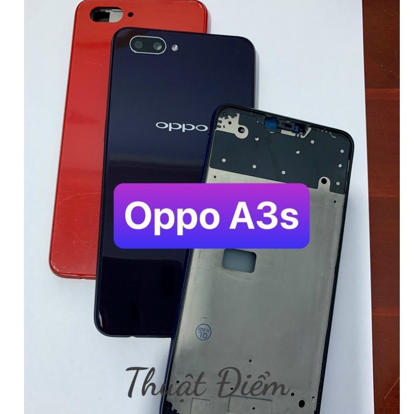 bộ xương vỏ oppo A3s lỗ chọc sim trên bản 32G