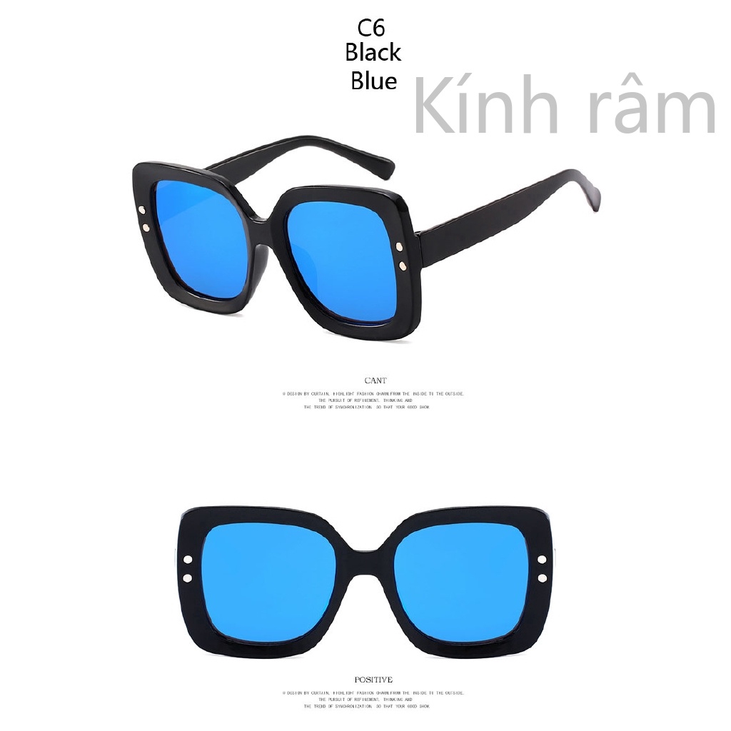 Kính râm nữ gọng vuông phong cách cổ điển