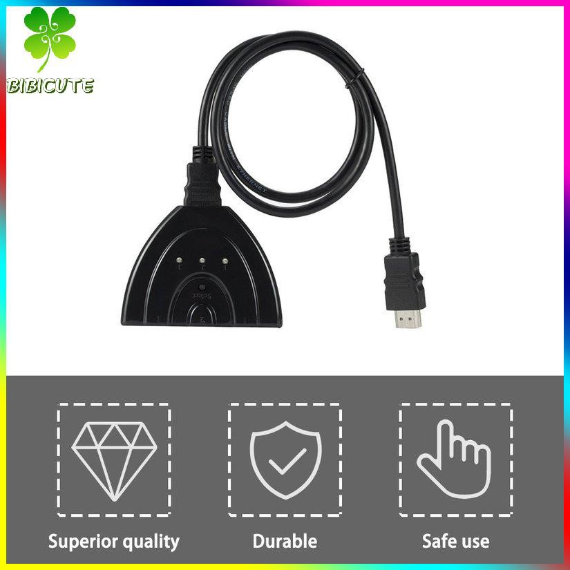 [Fast delivery]3 IN 1 OUT 1080P Hub V1.3B HDMI-compatible Splitter Cable For HDTV XBOX PS3