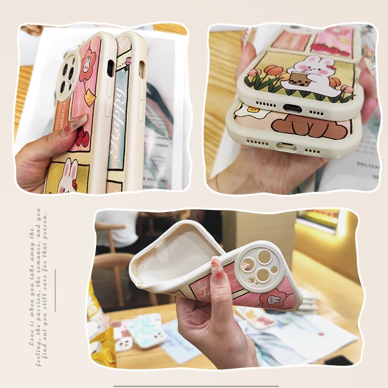 Heat dissipation cartoon Phone Case For Xiaomi Redmi K40S funny cute leather youth taste advanced Cartoon The New protective