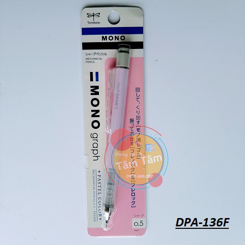 [ TÂM TÂM ]-Tombow Mono Graph Mechanical Shaker Pencil 0.5 màu Pastel-