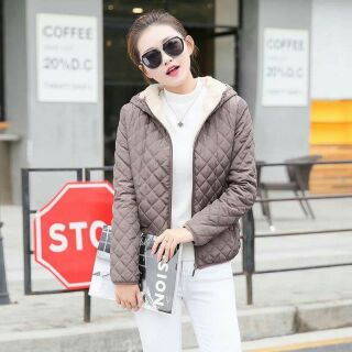 Áo phao trần trám lót lông