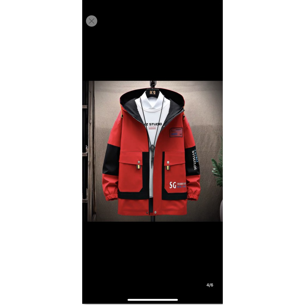 ÁO KHOÁC KAKI NAM NỮ TÚI HỘP CÓ MŨ CỰC ĐẸP THỜI TRANG HÀN