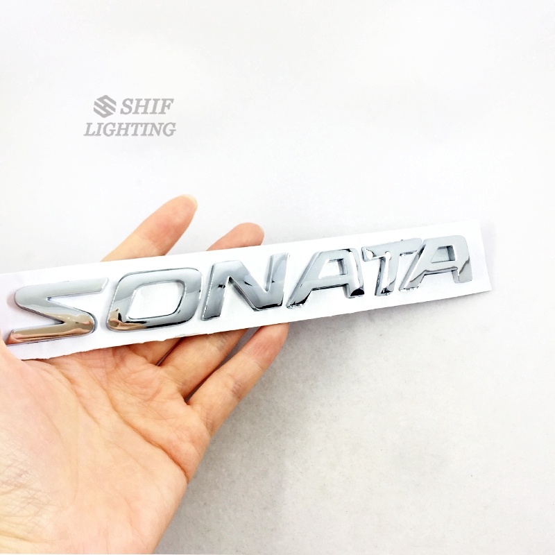 Miếng dán in chữ SONATA bằng crom sang trọng thay thế tiện dụng cho xe hơi HYUNDAI