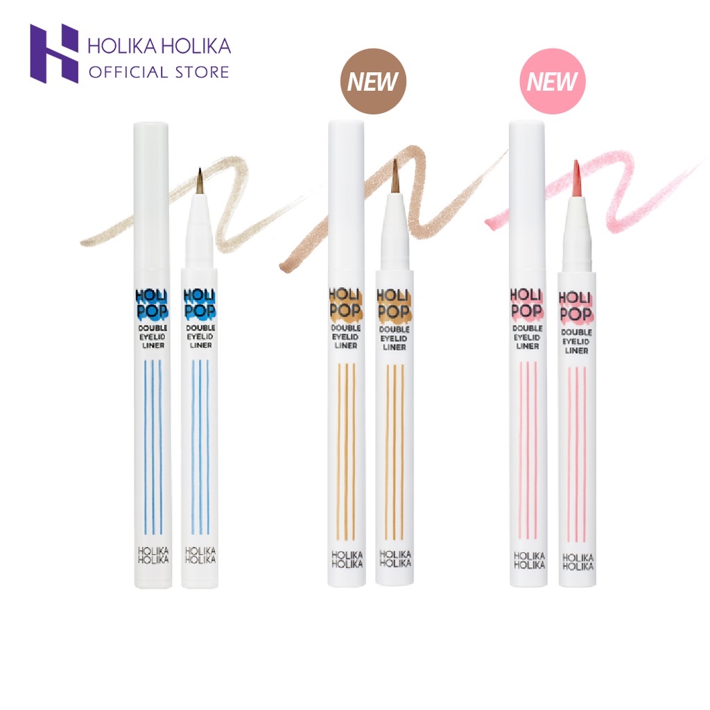 Bút kẻ trang điểm bọng mắt và mí mắt HOLIKA HOLIKA Pop double eyelid liner 0.5g