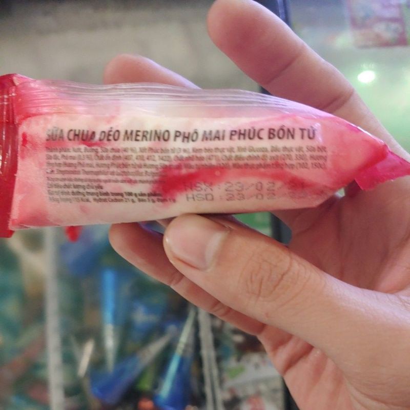 Sữa chua dẻo Merino phô mai phúc bồn tử