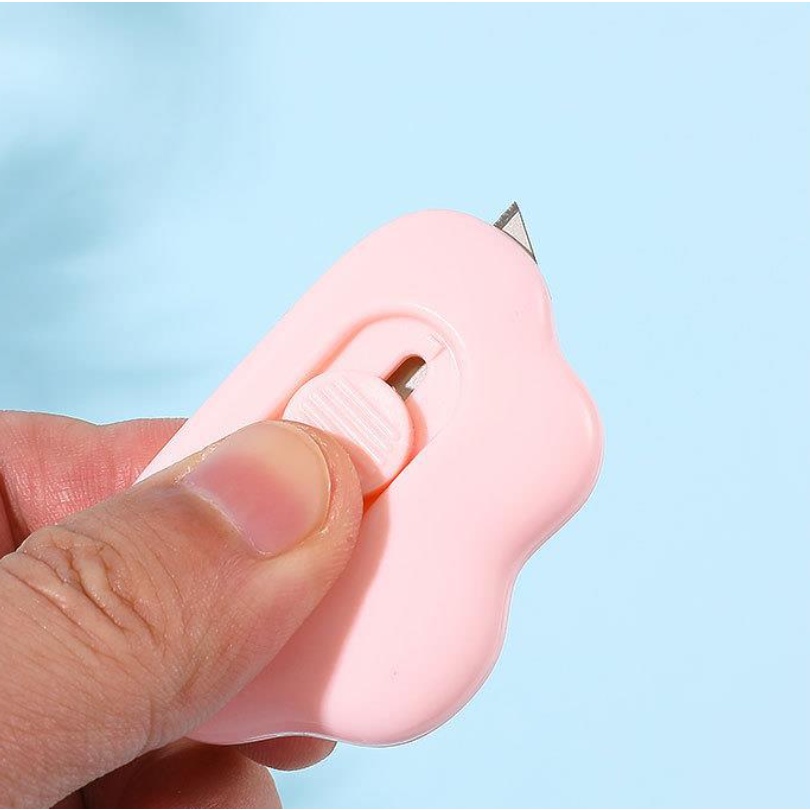 Dao rọc giấy mini hình đám mây cực đáng yêu, có thể treo móc khóa