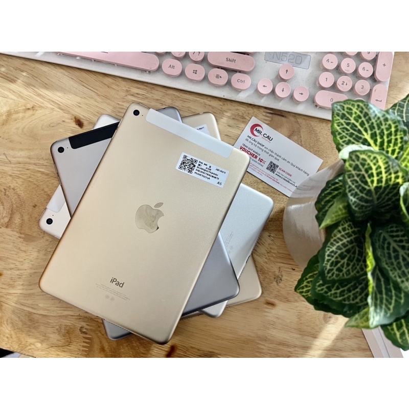 Máy tính bảng iPad Mini 4 chính hãng Apple -Bản 4G/Wifi 16GB-64GB Ram 2GB Màn 9.7 inch  Máy Zin Đẹp Như Mới MR CAU