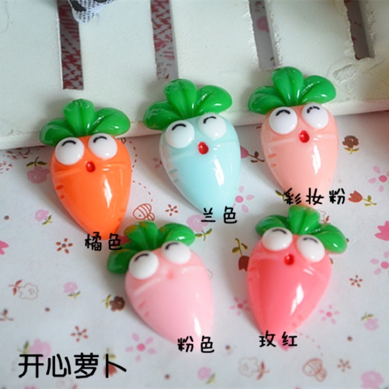 sicker cross gắn dép cross họa tiết cà rốt mặt cười SHINCR778231