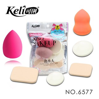 Set bông trang điểm 6 món KELI chính hãng nội địa Trung