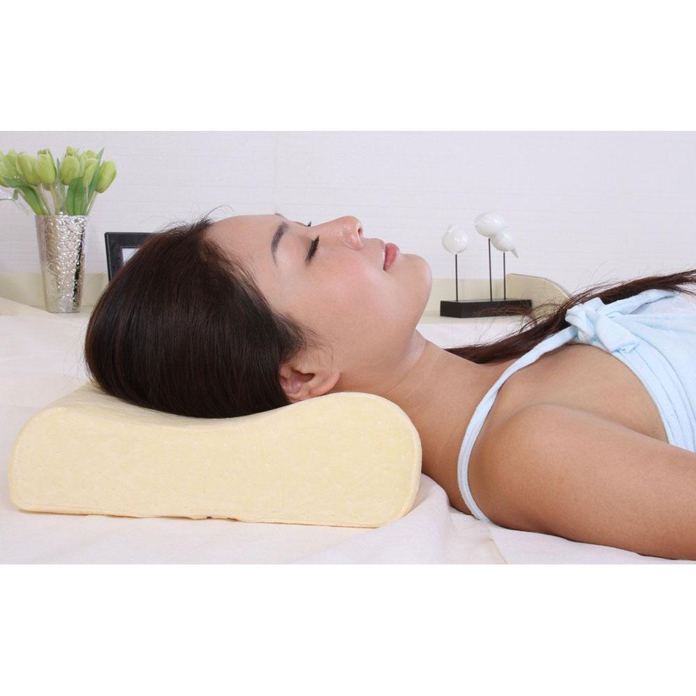 Gối cao su non chống ngáy ngủ hỗ trợ điều trị đau mỏi vai gáy cổ