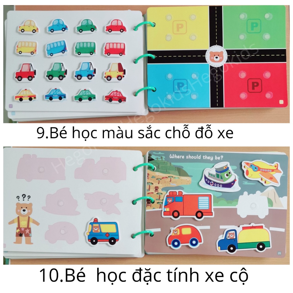 Học Liệu Montessori 17 Chủ Đề, Đồ Chơi Giáo Dục Sớm Cho Bé, Bảng Bận Rộn Quiet Book, Busy Board, Bóc Dán Cho Bé từ 18th
