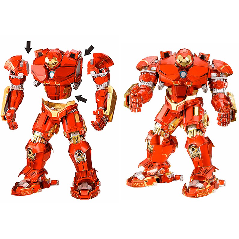 Mô hình lắp ghép kim loại 3d HULK BUSTER (piececool)-có sẵn+tặng khách hàng 1 mẫu 120k tự chọn