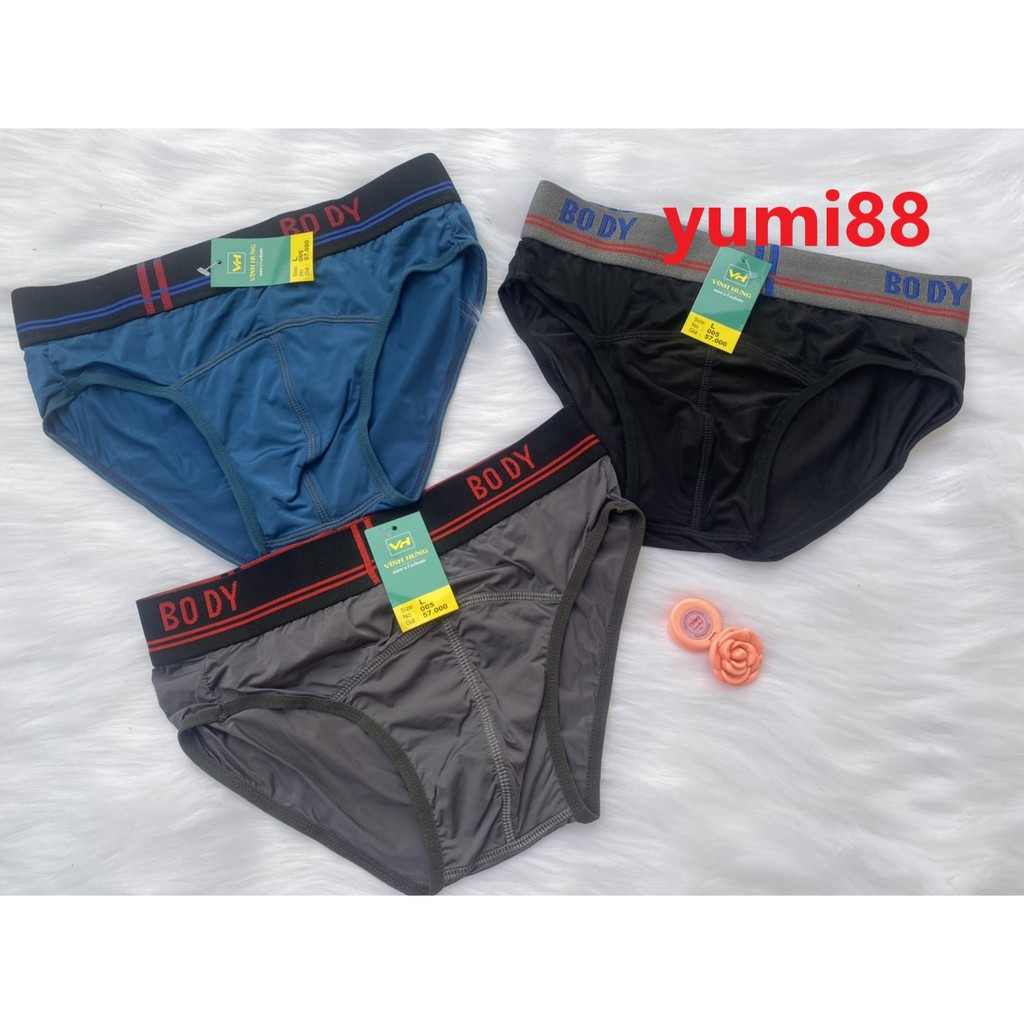 Bộ 3 quần xì nam thun lạnh cao cấp y hình 100%