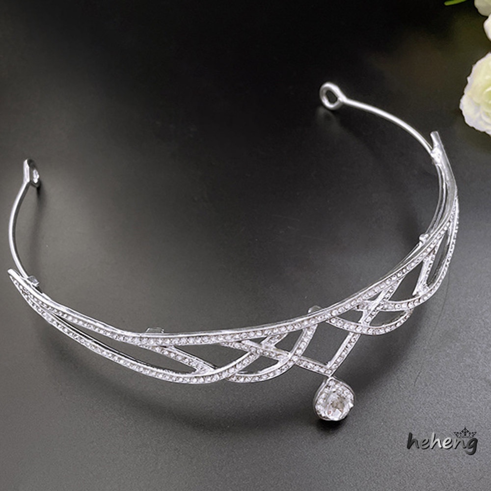 Vương Miện Đội Đầu Đính Kim Cương Giả Dùng Cho Cô Dâu