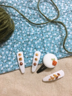 Kẹp tóc thêu tay handmade