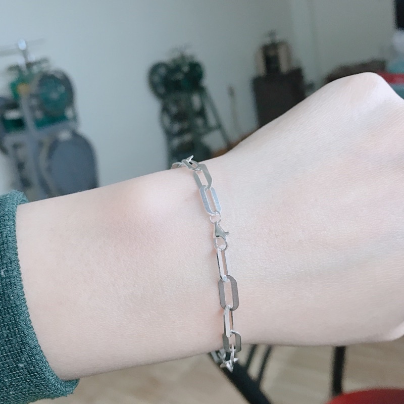 Lắc tay bạc ta mắt to xích to dành cho nam nữ có khắc tên XƯỞNG BẠC PHƯƠNG CẢNH CPJ