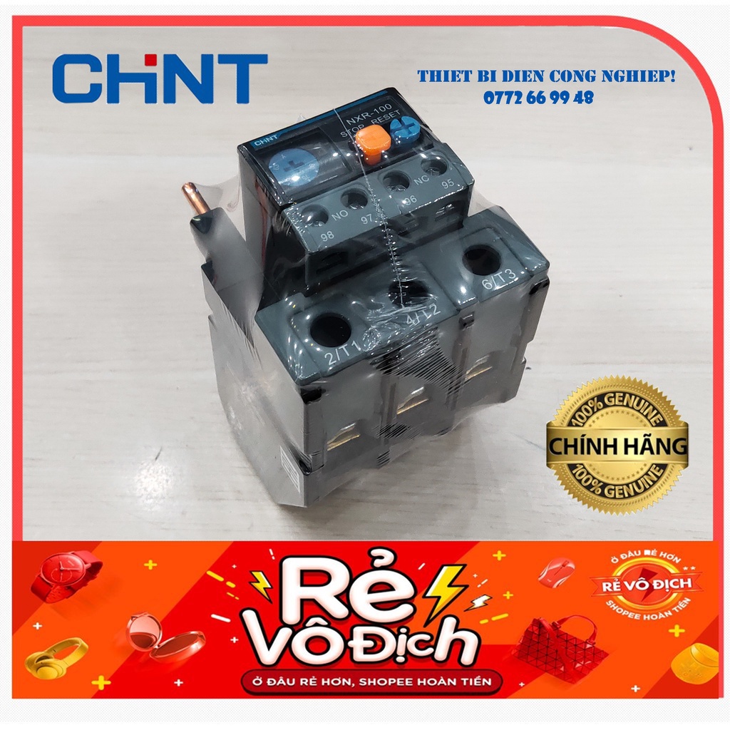 Relay nhiệt NXR-100 dùng cho contactor NXC-40~100 Chint