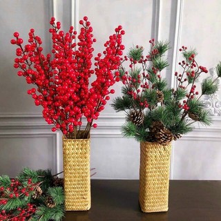 Cành đào đông trang trí dài 100cm 12nhánh