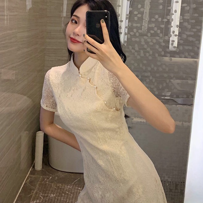 [Sẵn Hàng]♥️Đầm,Váy Ren Cổ Tàu Ulzzang(ảnh thật)Size S->XL | BigBuy360 - bigbuy360.vn