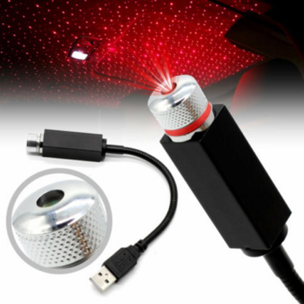 Đèn Led Chiếu Trần Hình Sao Trên Ô Tô Cắm USB