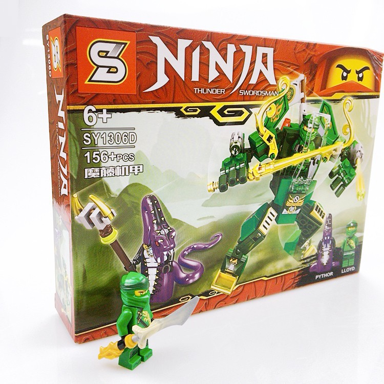 Đồ chơi lắp ráp xếp hình Ninja siêu cấp (80-120 chi tiết) phát triển trí tuệ - Bộ to - Mã SY1306 - Giao mẫu ngẫu nhiên