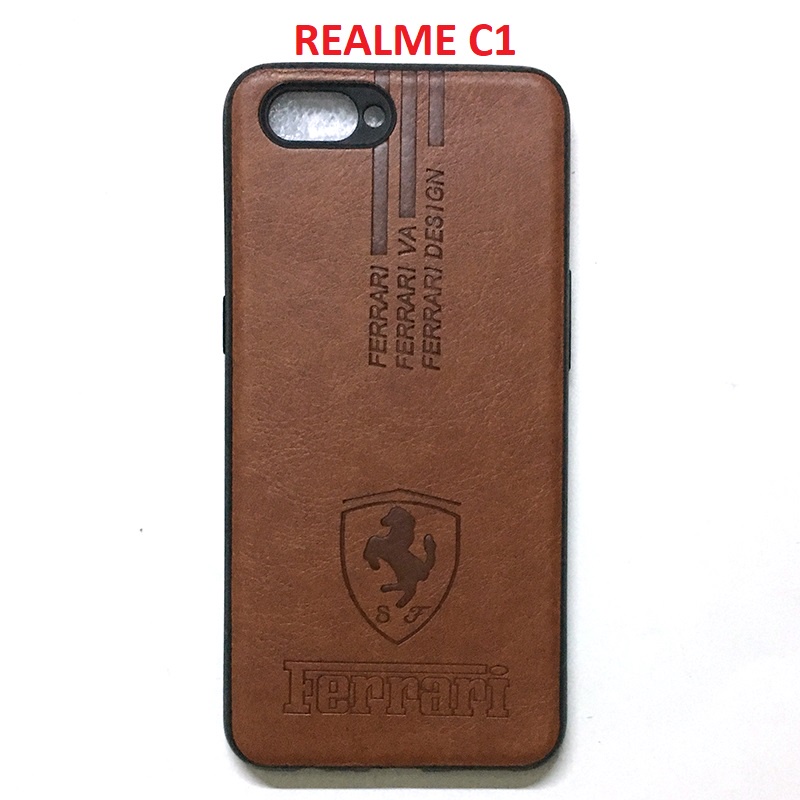 Ốp Lưng dẻo Realme C1 giả da