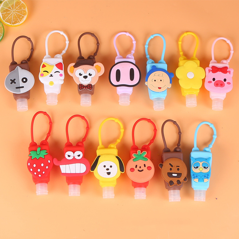 NO.1 MARVEL (Hàng Mới Về) Set 1-50 Lọ Đựng Nước Rửa Tay Bằng Silicon 30ml Hình Các Nhân Vật Hoạt Hình