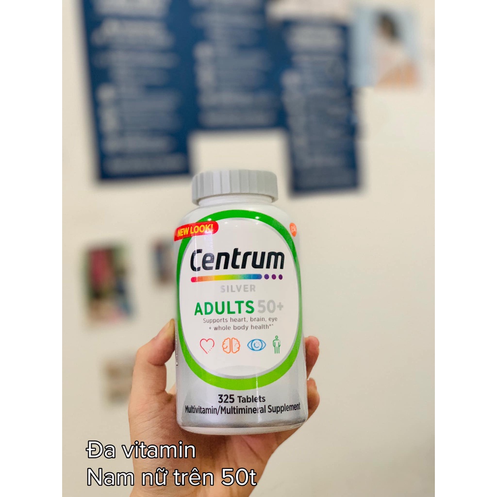Vitamin tổng hợp Centrum Silver Adults 50+ 325 viên