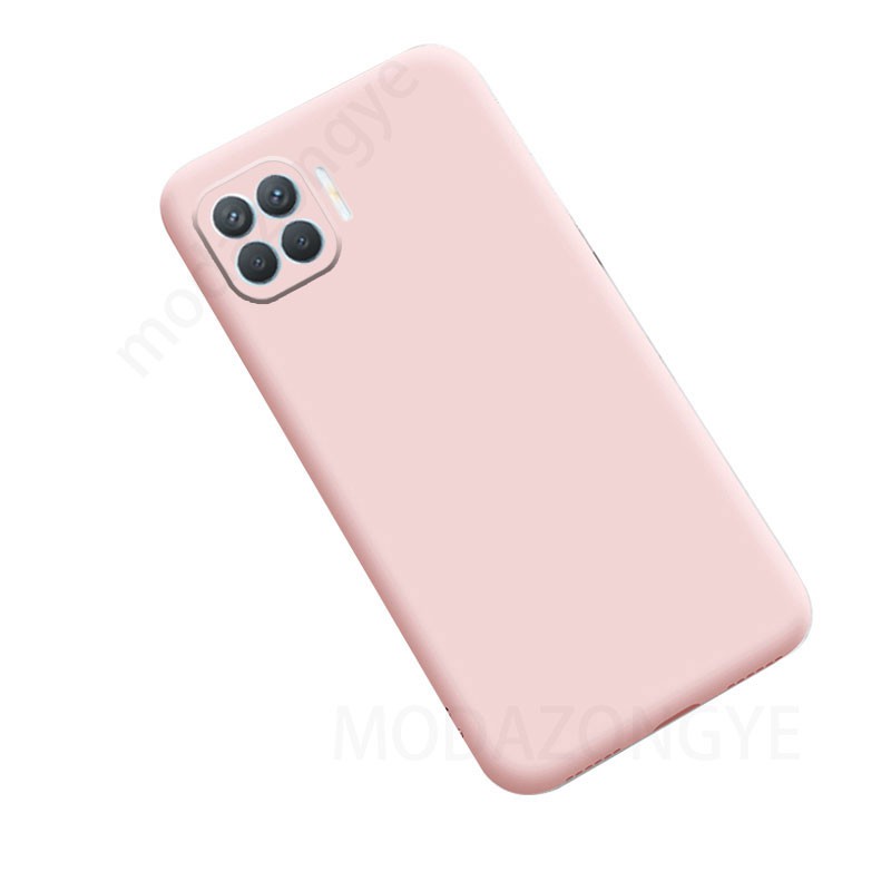 Ốp lưng silicone màu trơn kiểu dáng đơn giản thời trang cho Oppo A93