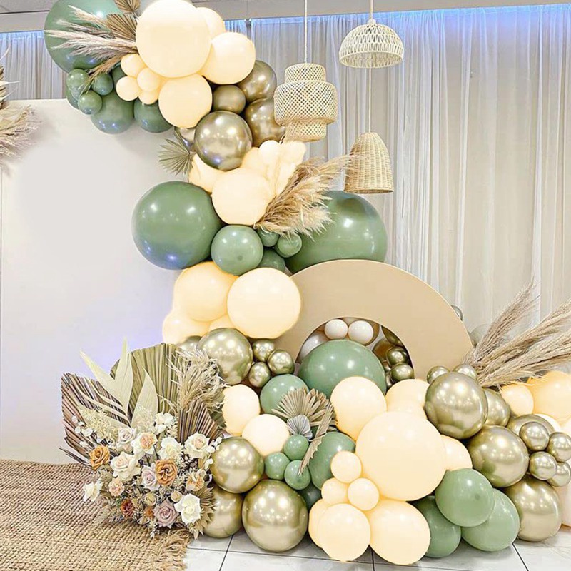 Bộ Phụ Kiện Bong Bóng Trang Trí Tiệc Sinh Nhật/Đám Cưới Phong Cách Vintage