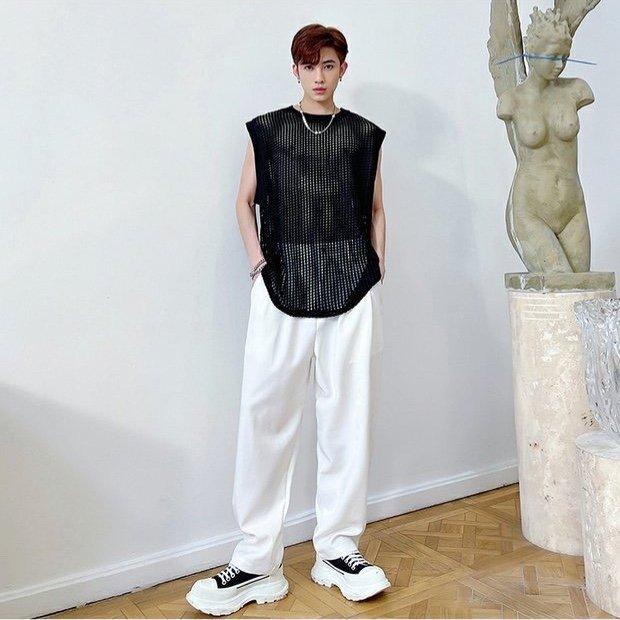 Áo ba lỗ lưới sát nách nam thời trang phong cách Hip hop đường phố