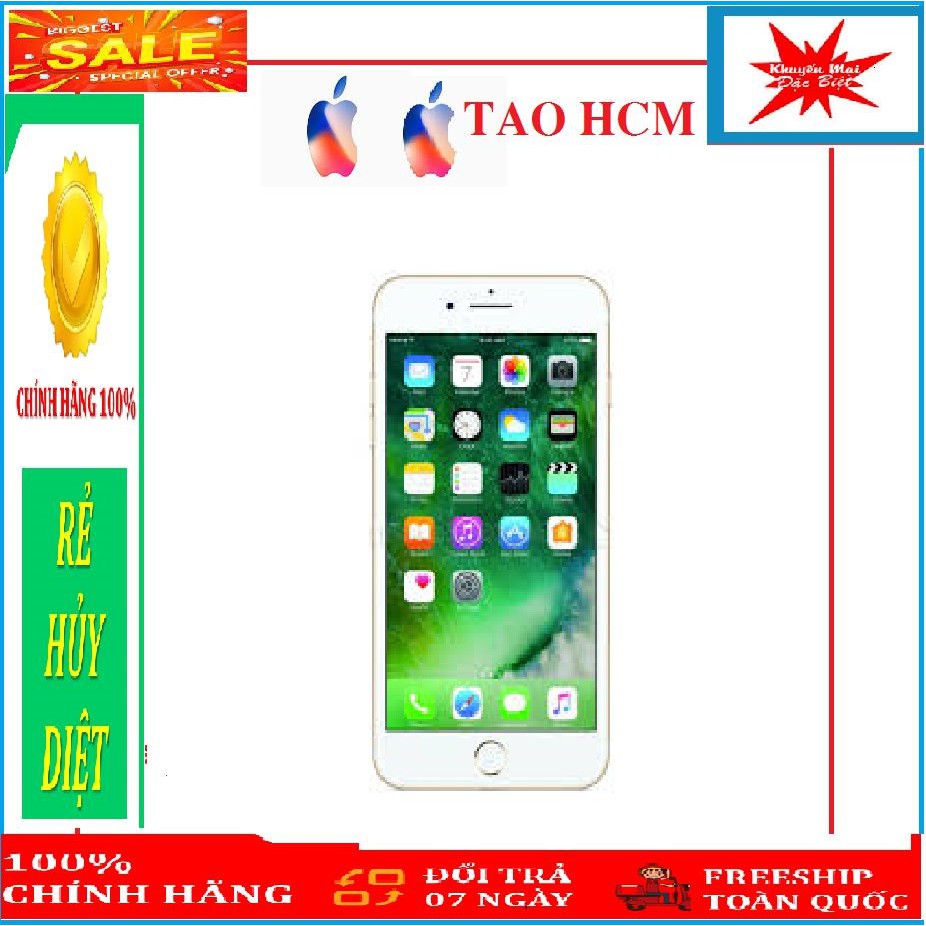 ĐIỆN THOẠI IPHONE 7 32GB QUỐC TẾ fullbox bảo hành 12 tháng,Có kháng nước ,vân tay,kết nối ,Camera wifi, tai nghe bluetoo