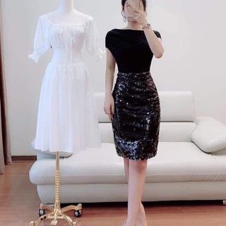 CHÂN VÁY KIM SA DÁNG ÔM