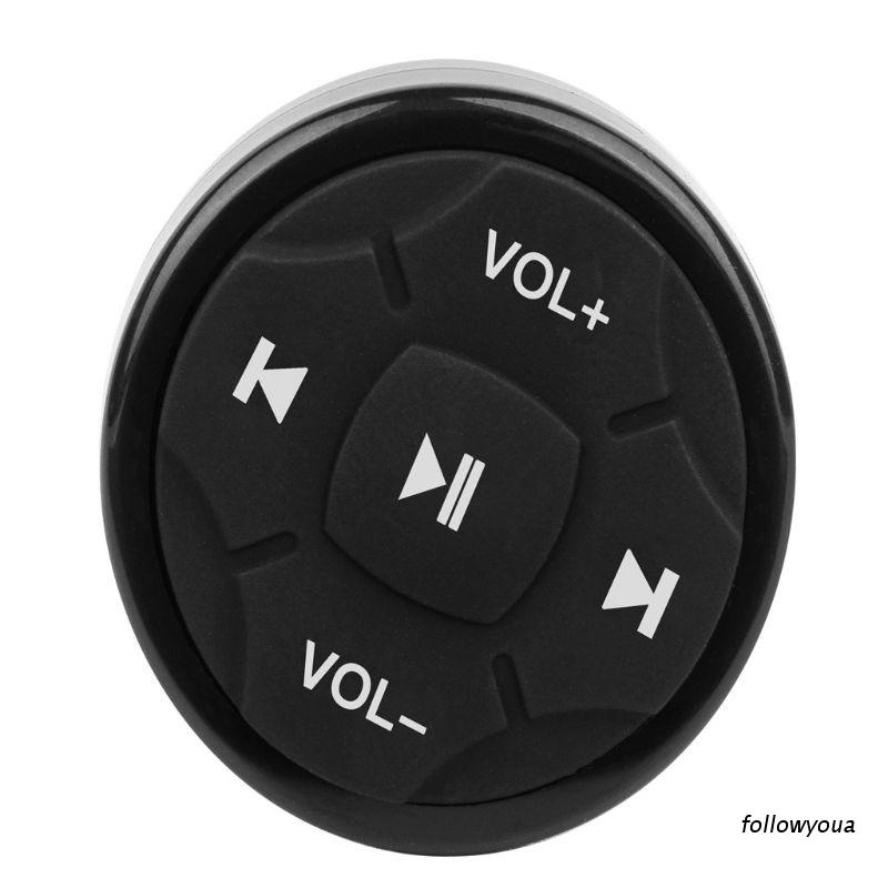 Điều Khiển Từ Xa Bluetooth Không Dây Gắn Vô Lăng Xe Hơi Cho Điện Thoại