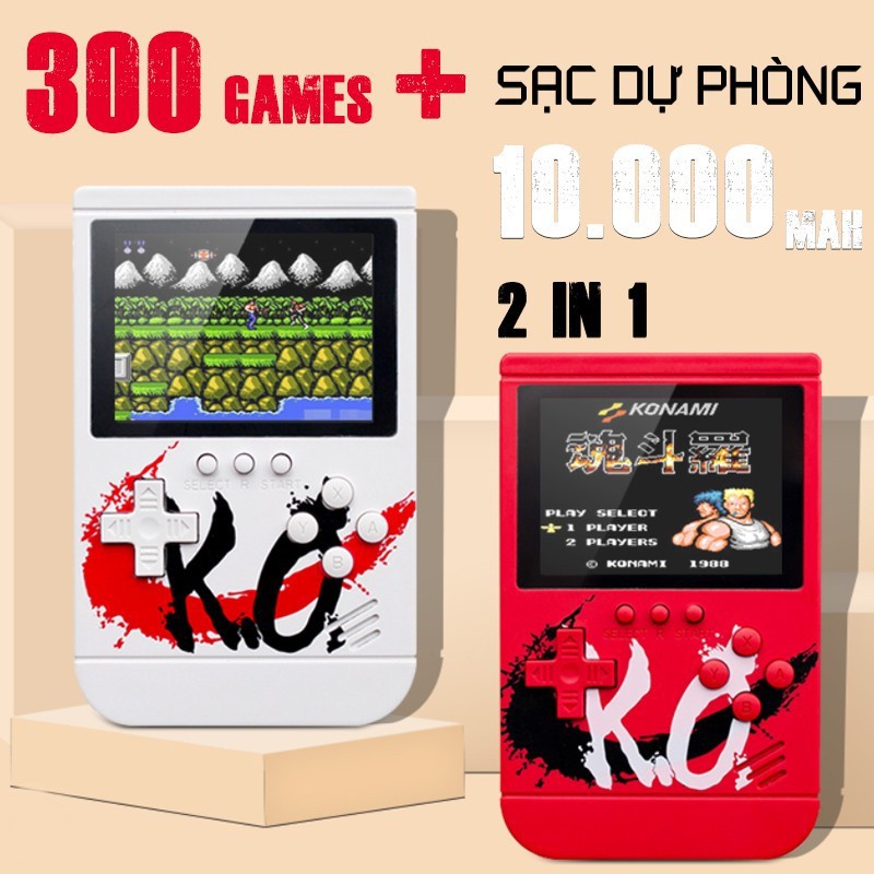 Máy chơi game cầm tay K.O - Sở hữu 300 tự game kèm thêm thời lượng Pin lâu dài