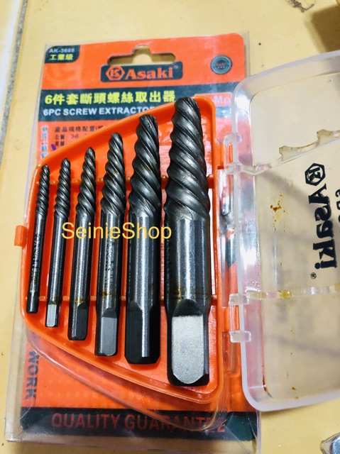 Bộ tháo ốc vít gãy 5pcs Asaki AK-3687