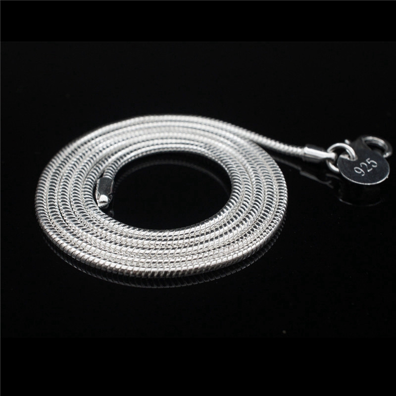 Vòng cổ mạ đồng hình xương rắn 2mm cá tính