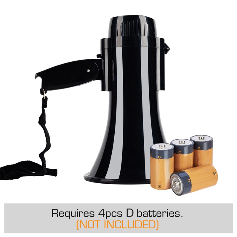 Loa Megaphone 30 Watt Cầm Tay Tích Hợp Micro Và Điều Khiển Âm Lượng Kèm Dây Đeo