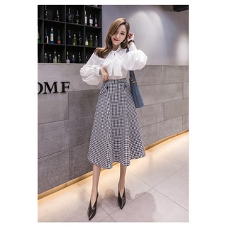 ❣️FREESHIP❣️CHÂN VÁY SỌC PHỐI TÚI TYNA