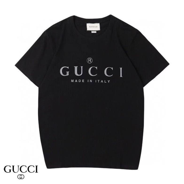 Áo Thun Tay Ngắn Chất Liệu Cotton In Chữ Gucci Thời Trang Cho Nam Và Nữ ! '