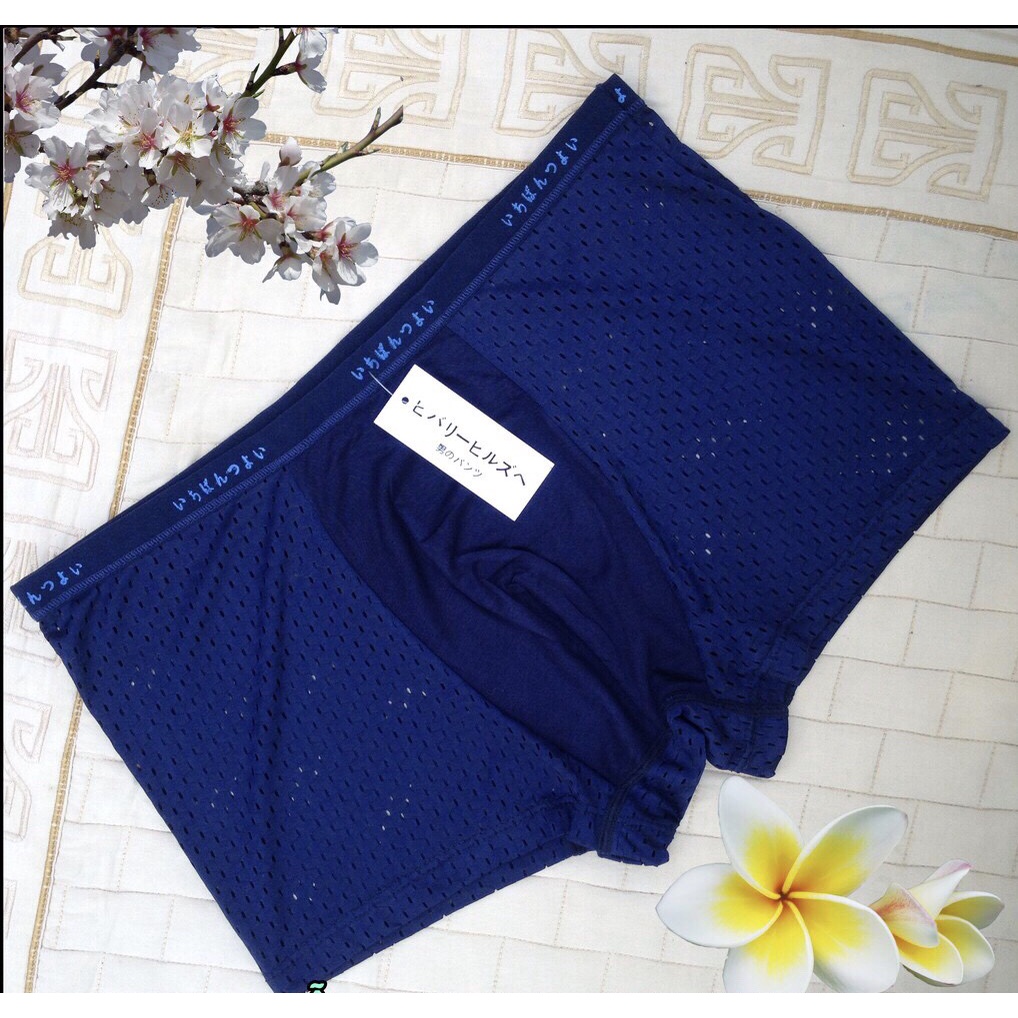 Quần Lót Nam boxer. Quần Sịp Đùi Nhật lưới Có Lỗ Thông Hơi Hàng Bán Shop Có lỗ thoát khí co dãn hút mồ hôi - UStyles