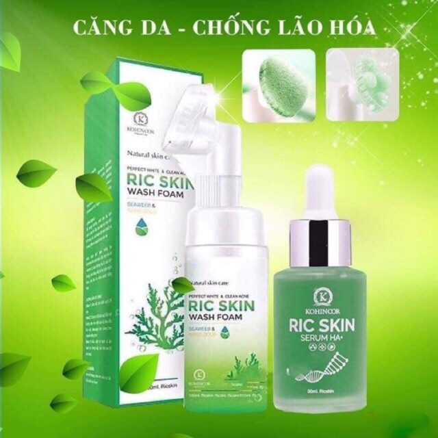 🍀 Ric Skin Wash Foam sữa rửa mặt cao cấp KOHINOOR