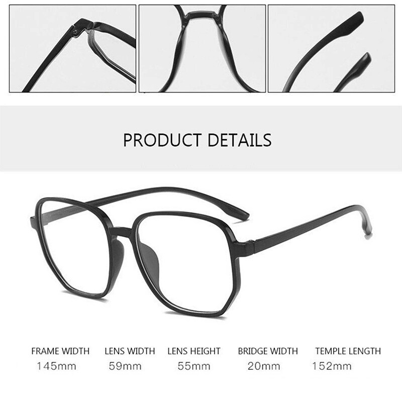 Kính Mát Oversize Chống Ánh Sáng Xanh Thời Trang Cho Nữ